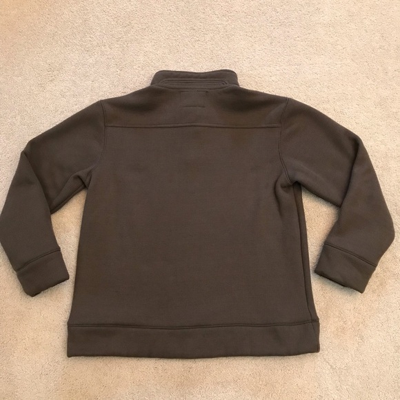 Maxxsel Henley Sherpa Waffle Knit Sweater Mens Medium Dark Olive Green Outerwear - Picture 3 of 8